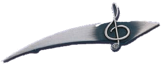 8150301_z1 Art of Music-Brosche, Violinschl. Stein altsilber
