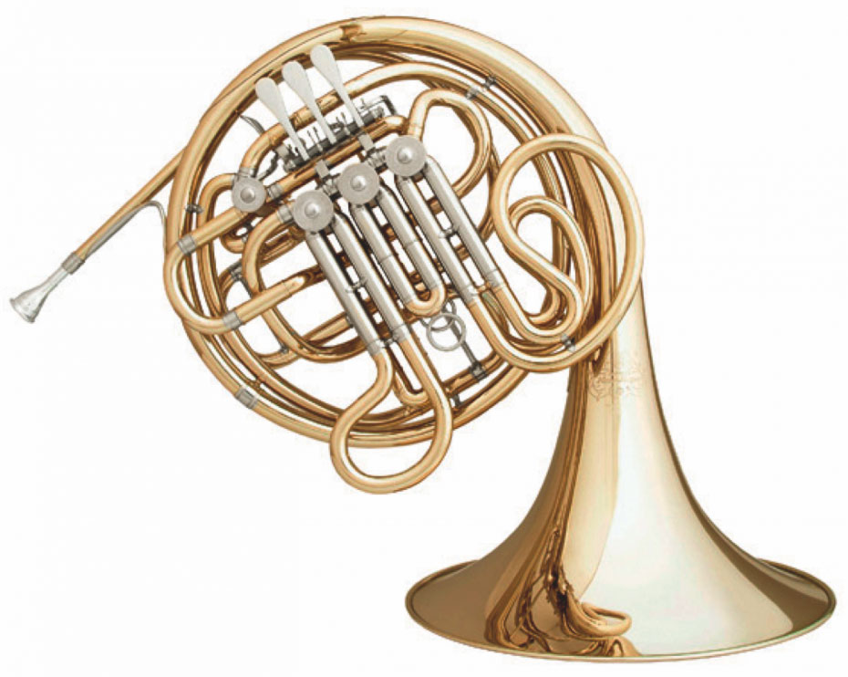 HOYER-F-B-Doppelhorn-6801G-L-Goldmessing HOYER-F/B-Doppelhorn 6801 G-L