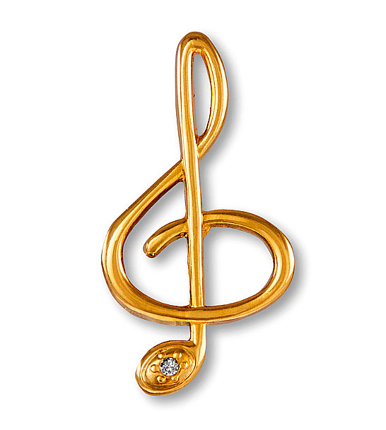 Art-of-Music-Anhaenger-Violinschl-Stein Art of Music-Anhänger, Violinschl./Stein