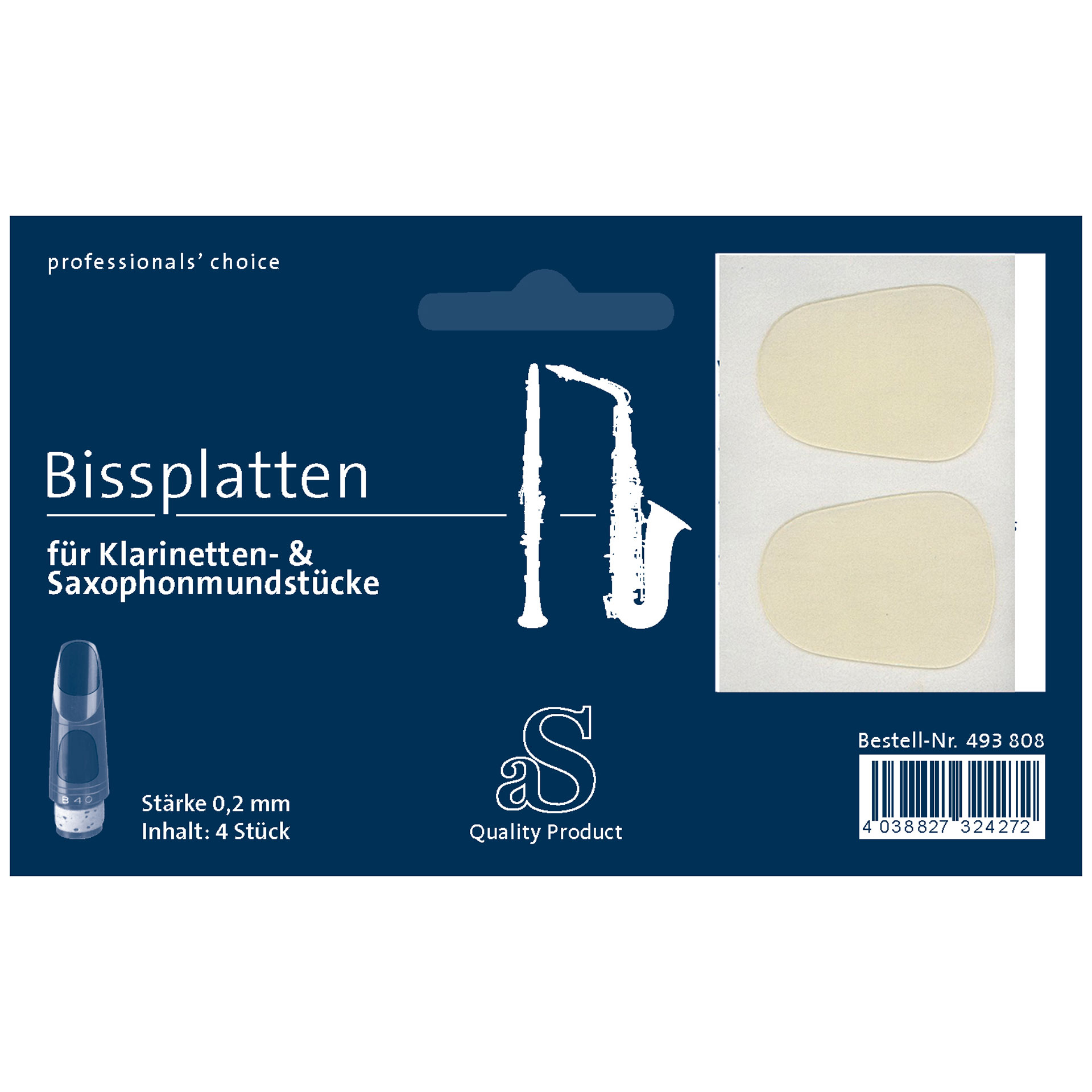 aS-Bißplatten 4-er Pack.