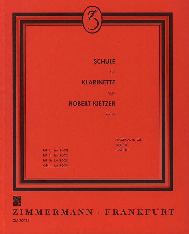 Kietzer: Klarinettenschule 1-3 kplt.