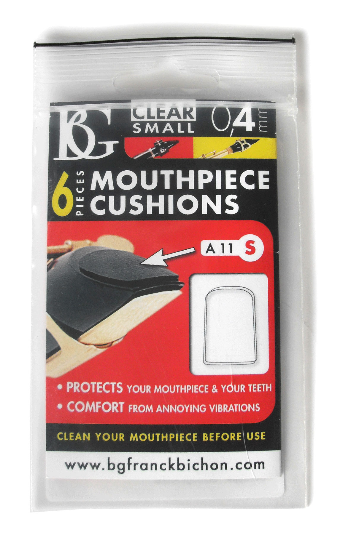 BG-Bissplatten-A11S-0-4-mm-transparent-klein BG-Bißplatten A11S 0,4 mm, transparent, klein