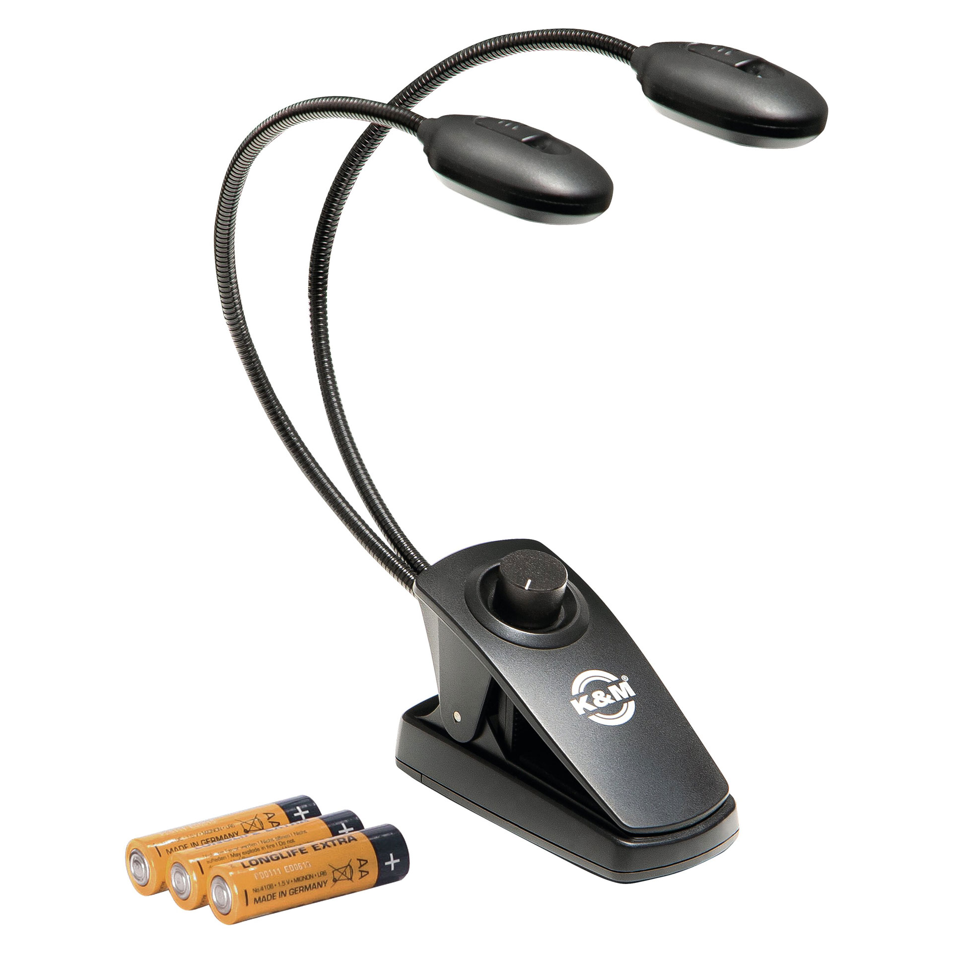 K&M-Notenpultleuchte Twin Head Pro 12271 K&M-Notenpultleuchte Twin Head Pro 12271