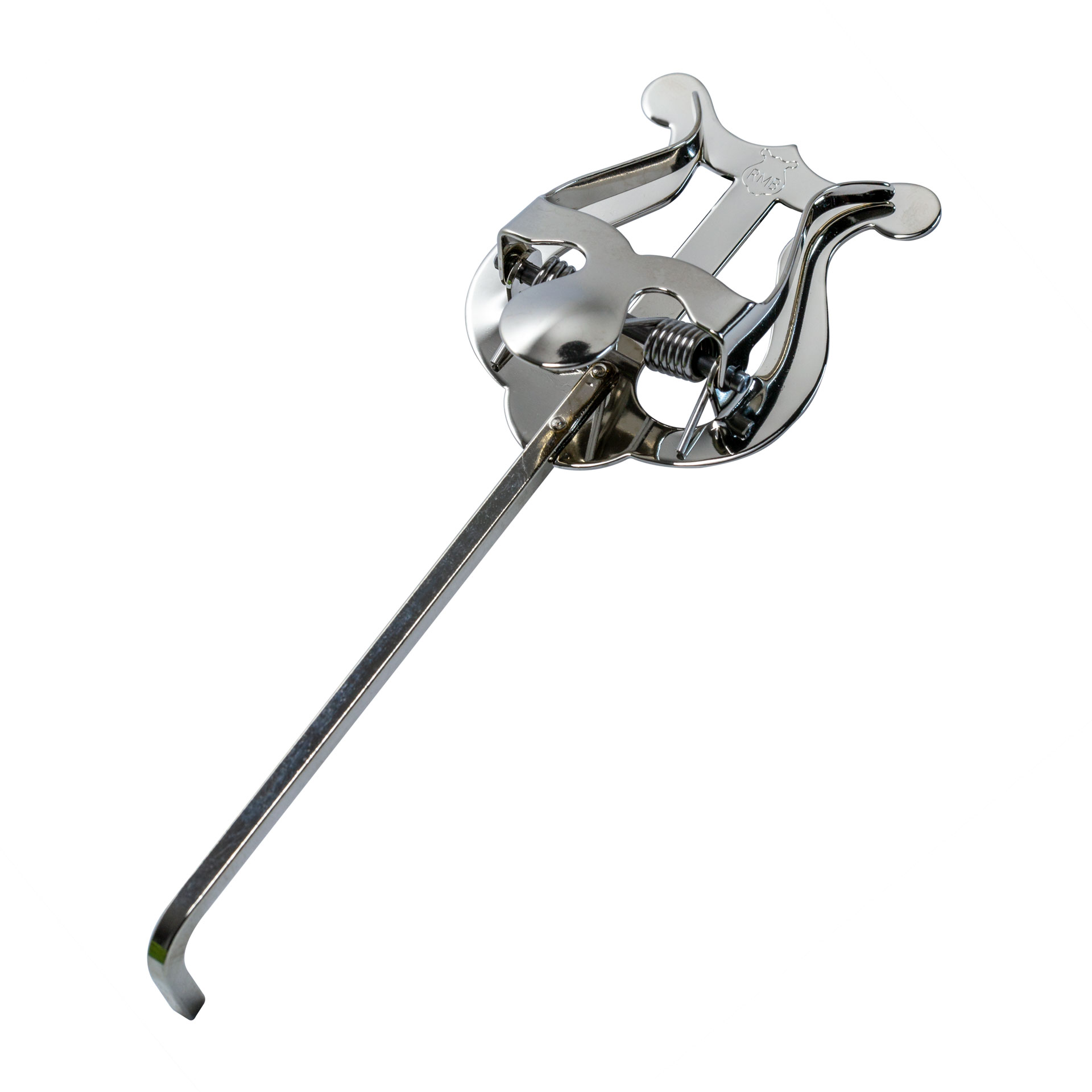 Marschgabel Lyra klein 1 Drücker vernickelt gebogen