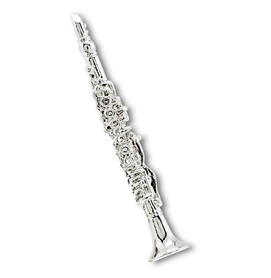 Art-of-Music-Anhaenger-Klarinette-silber Art of Music-Anhänger, Klarinette silber