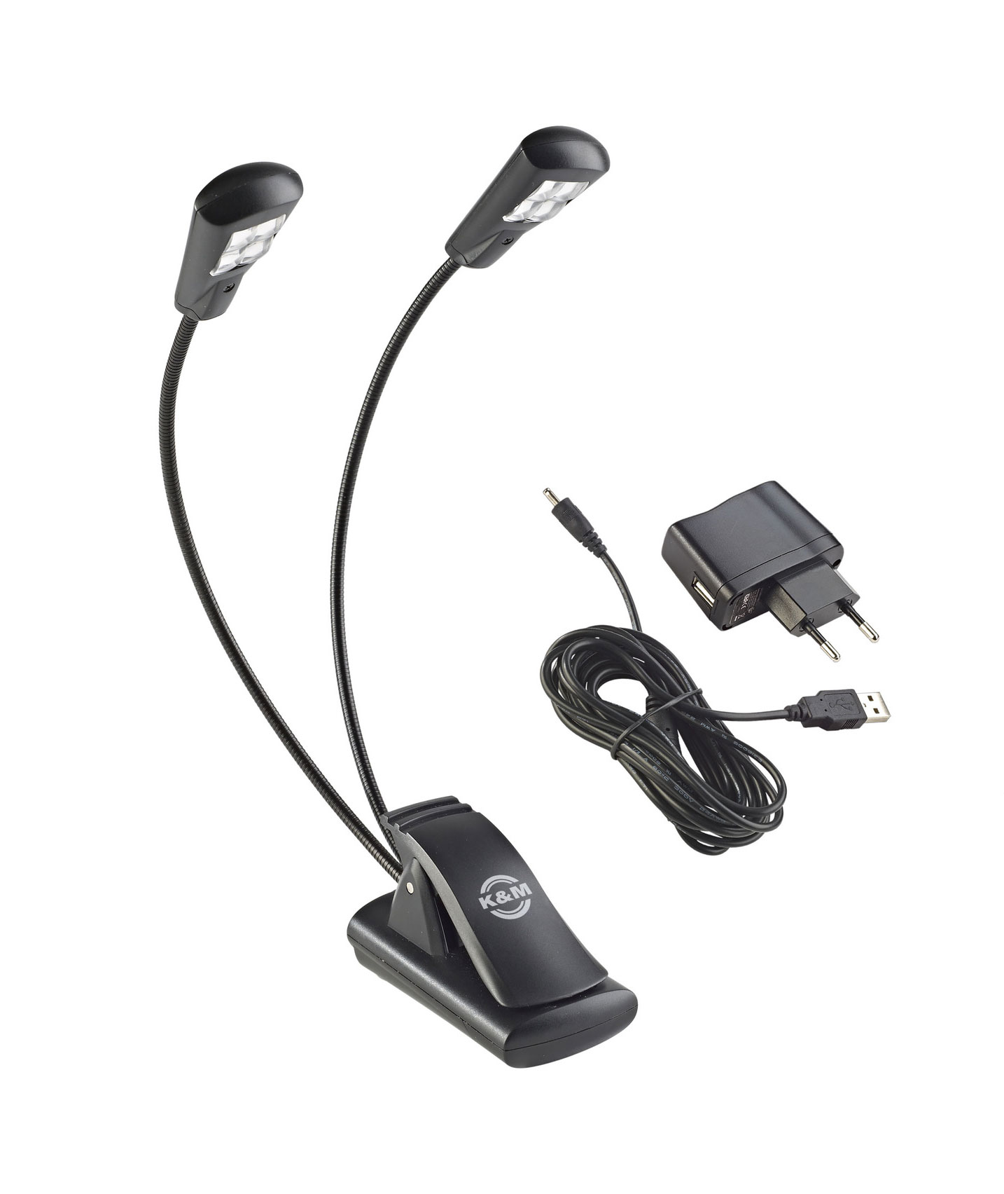 K-M-Notenpultleuchte-Double4-LED-FlexLight-12245 K&M-Notenpultleuchte Double4 LED FlexLight 12245