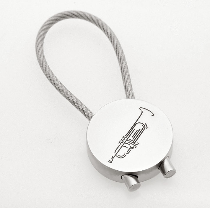 Art-of-Music-Trompete-Schluesselanhaenger-rund Art of Music-Trompete-Schlüsselanhänger rund
