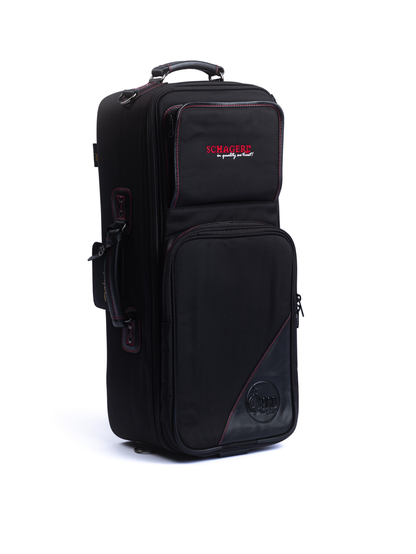 SCHAGERL Gard Trumpet Case for 2 Trumpets(compatible for rotary-valved and piston valved instruments)