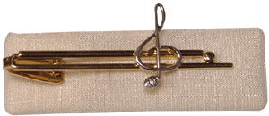 Art of Music-Krawattenhalter, Violinschl.m.Stein g