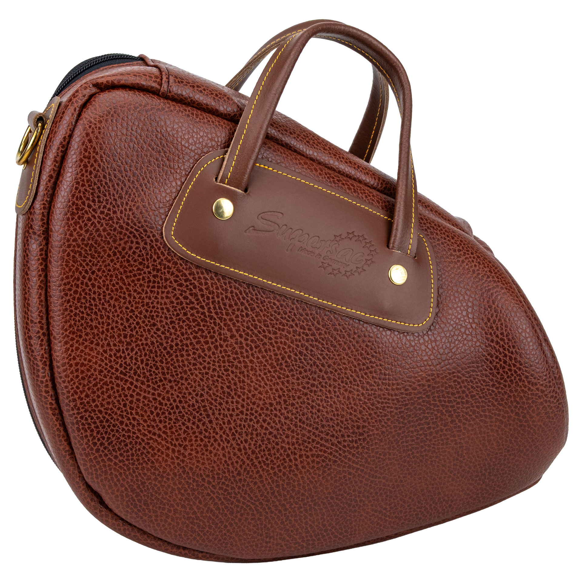 GÖTZ-Tasche Fürst-Pleß-Horn Kunstleder braun gepolstert