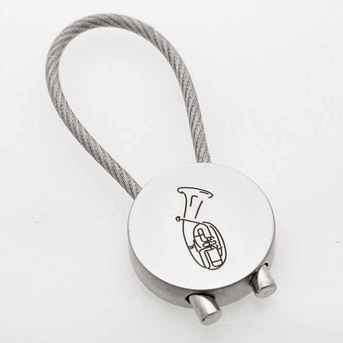 Art-of-Music-Tenorhorn-Schluesselanhaenger-rund Art of Music-Tenorhorn-Schlüsselanhänger rund