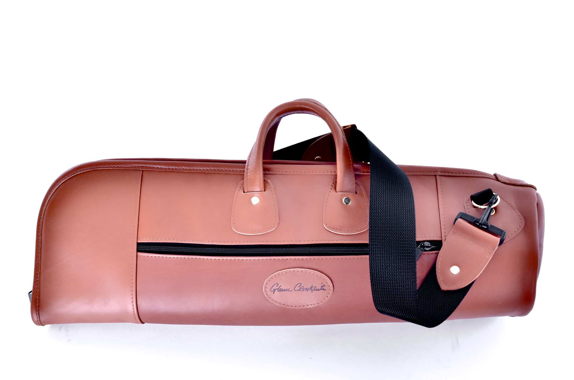 GLENN CRONKHITE Doppel Bag DBL, Leder braun