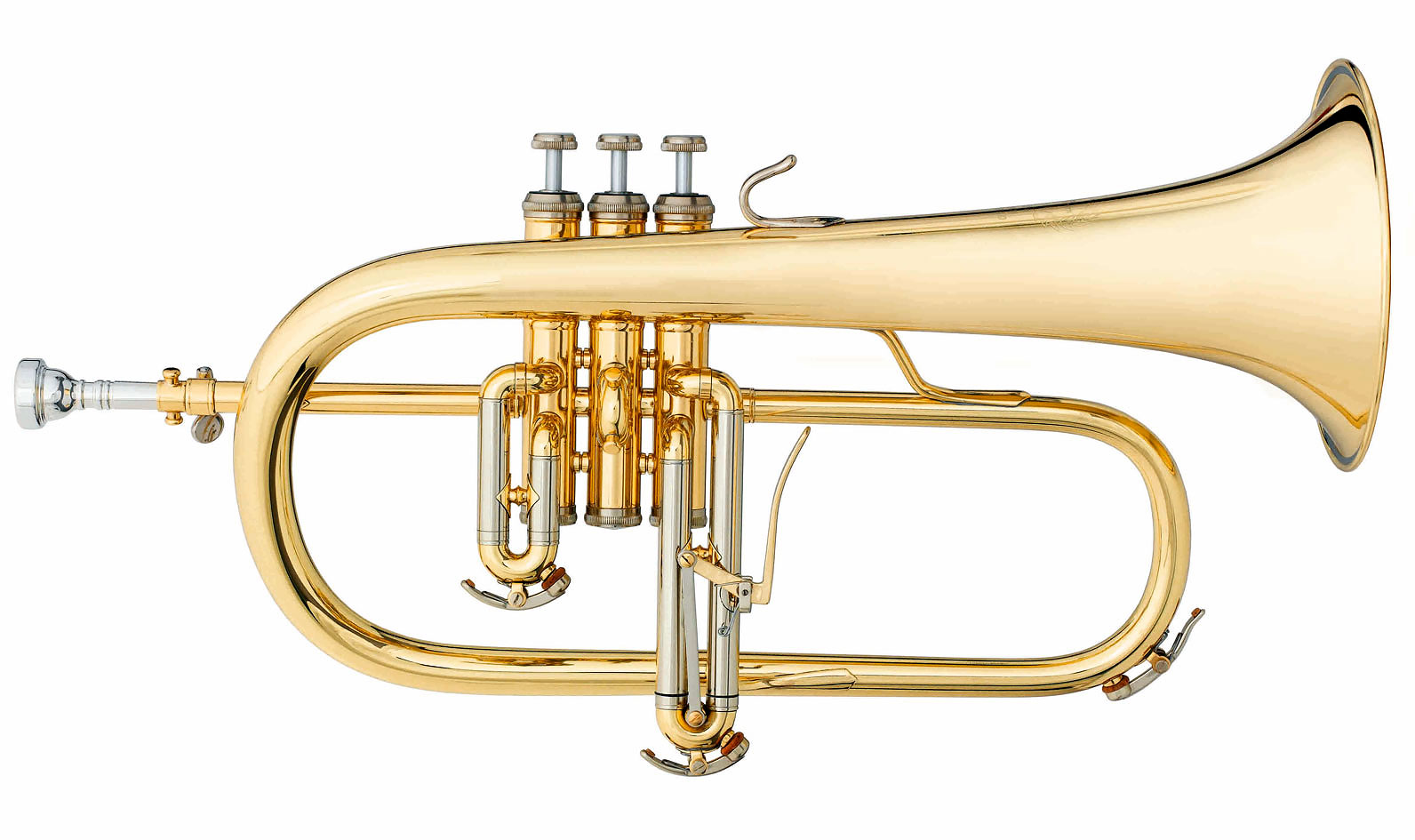 CHALLENGER-Fluegelhorn-3145-Goldmessing B&S-CHALLENGER-Flügelhorn 3145G-L