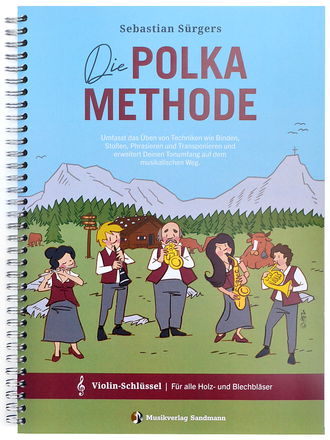 Die-Polka-Methode-Violin-Schluessel-von-Sebastian-Suergers Die Polka Methode, Violin-Schlüssel von Sebastian Sürgers