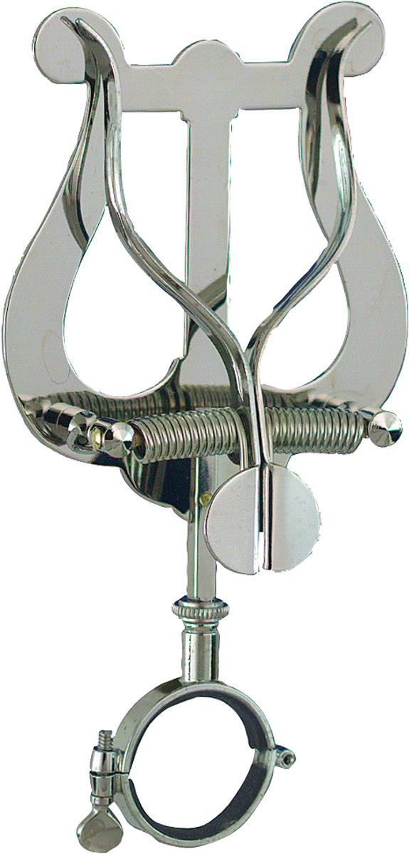 Marschgabel Es-Klar, Lyra groß 2 Drücker vernickelt