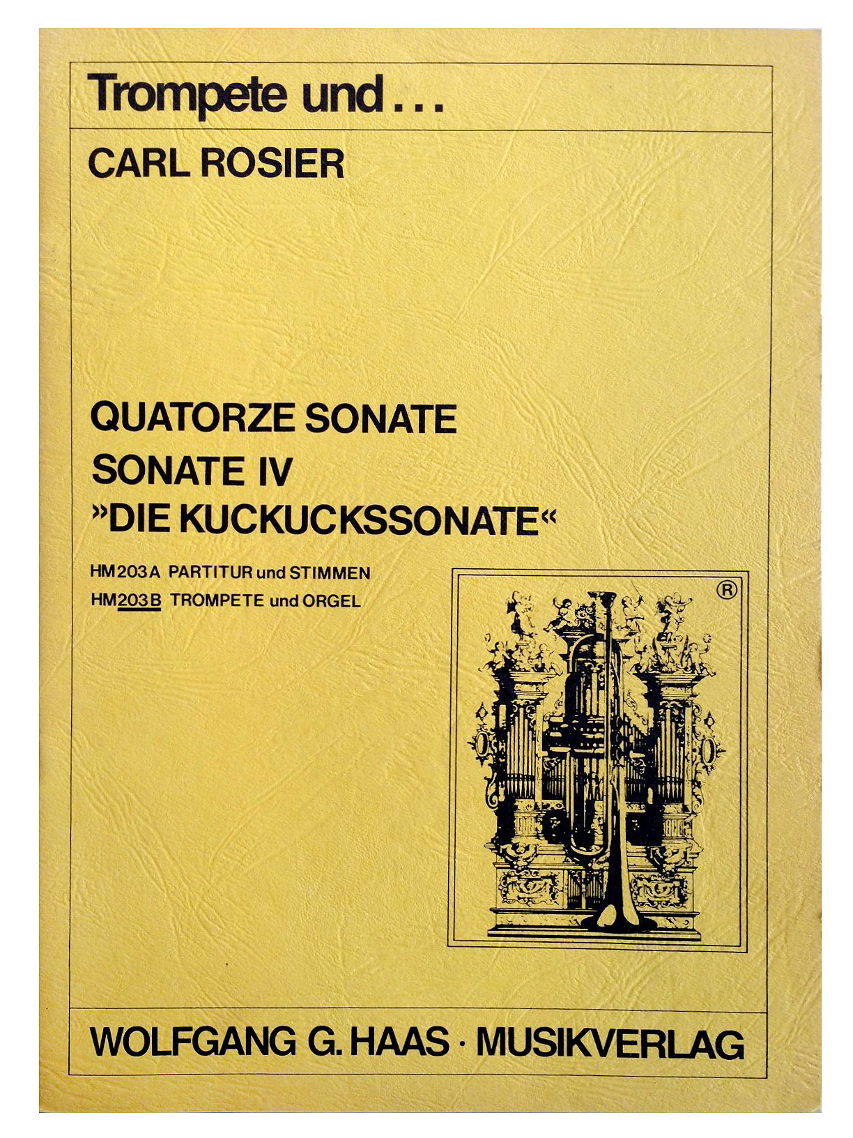Rosier-Kuckucks-Sonate-Trp-Str_203B Rosier, Kuckucks-Sonate Trp/Orgel