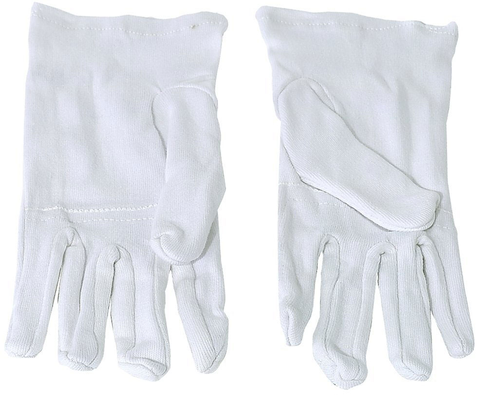 Handschuhe-Baumwolltrikot-weiss Handschuhe Baumwolltrikot weiß