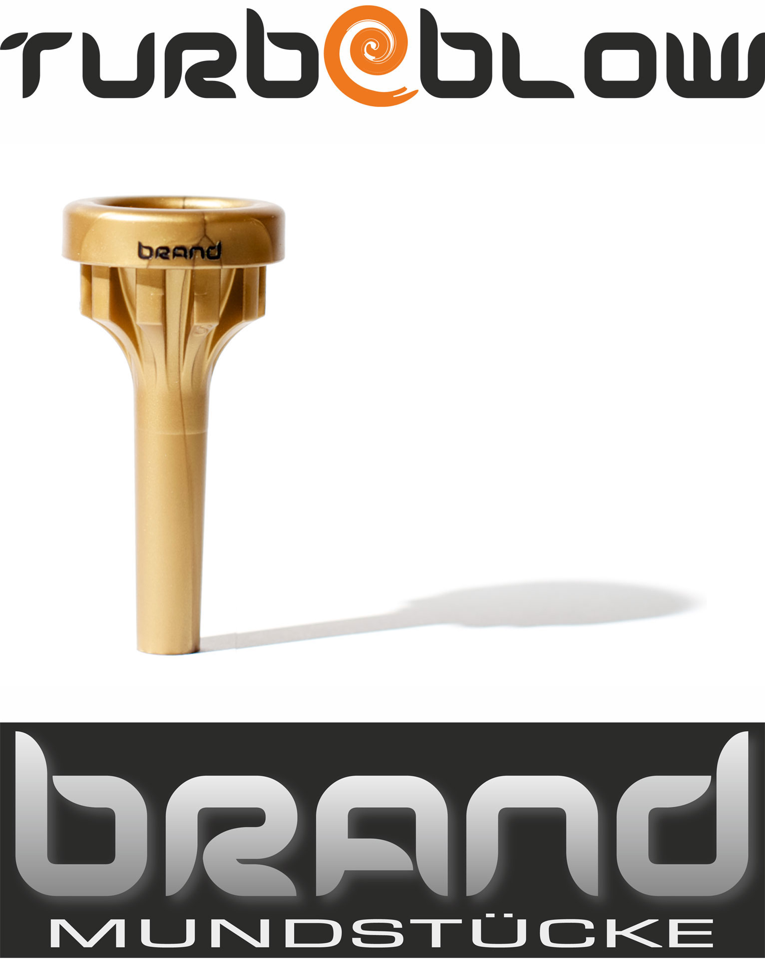 BRAND-Mundstück-Posaune 10C S, gold