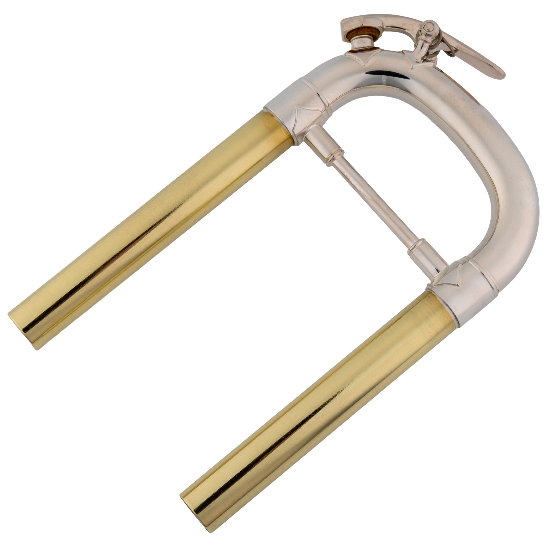 BACH-Hauptstimmzug eckig, versilbert BACH-Hauptstimmzug eckig, versilbert