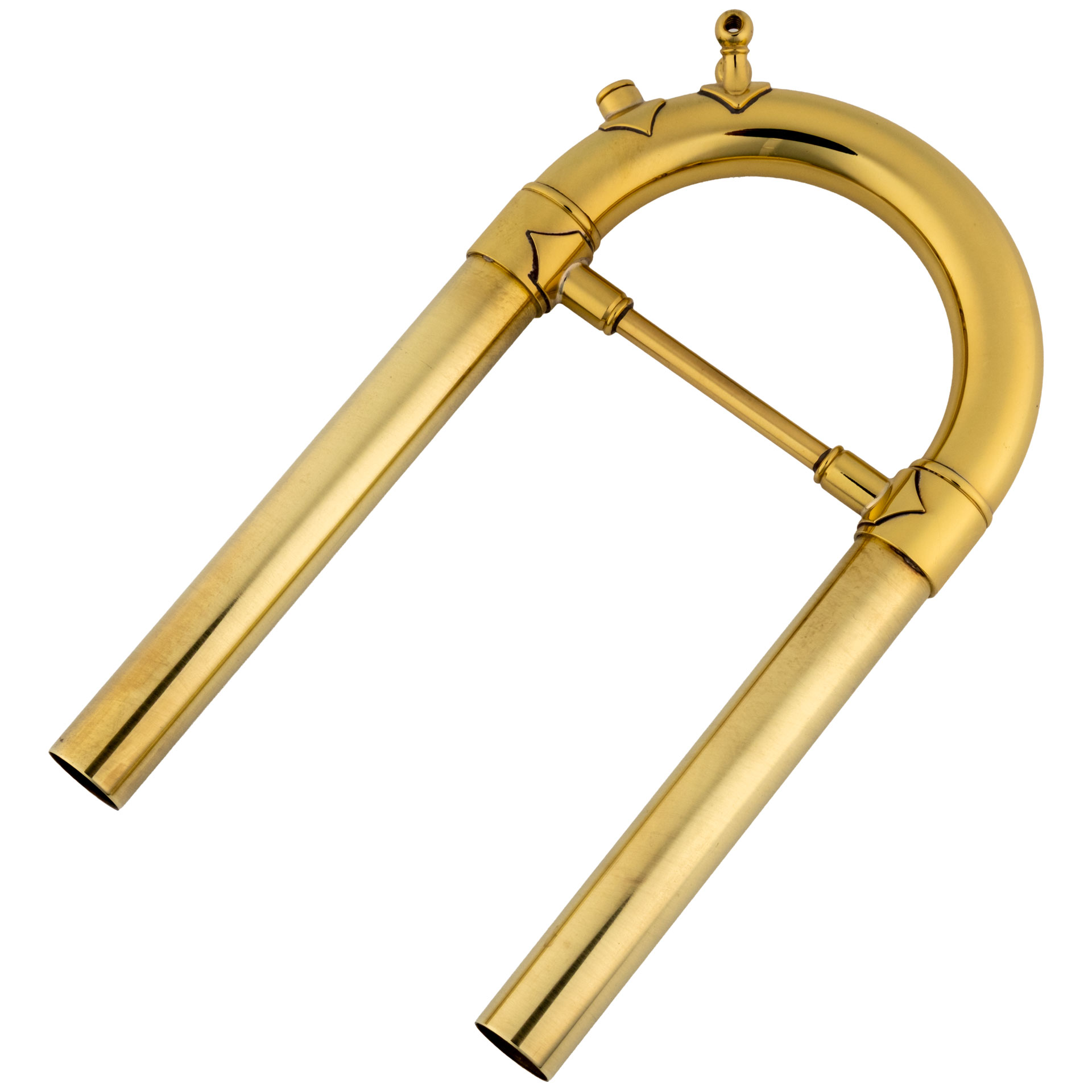 BACH-Hauptstimmzug für LT abgerundet, Messing lackiert BACH-Hauptstimmzug für LT abgerundet, Messing lackiert