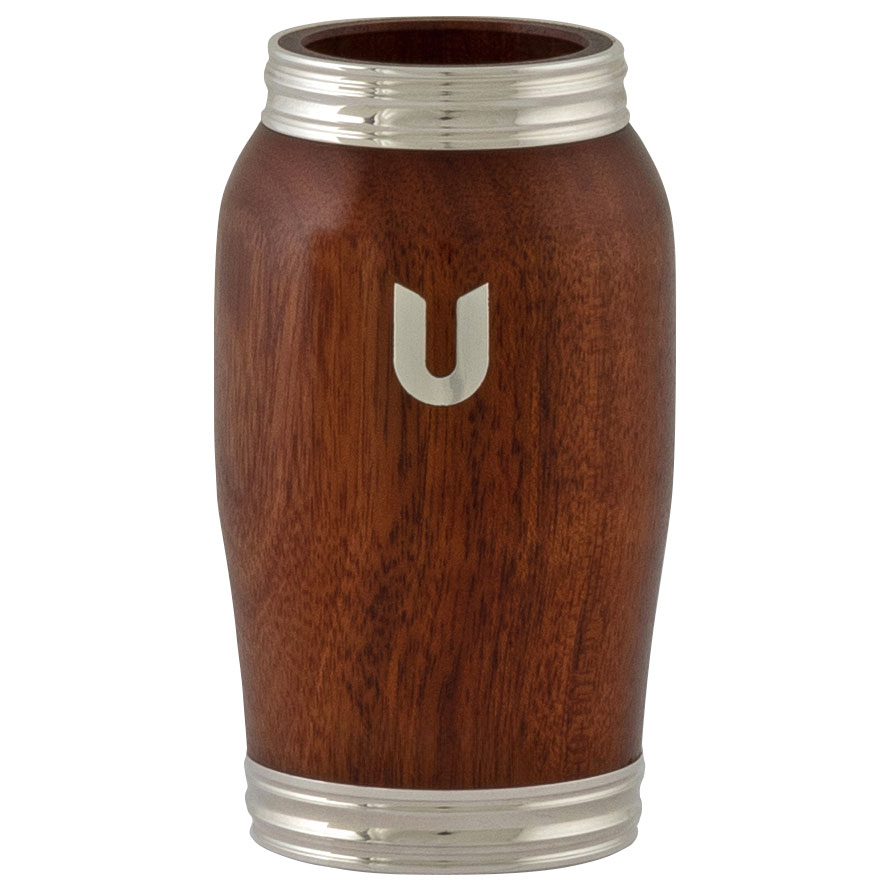 UEBEL-Klarinettenbirne-Universal-Mopane-versilbert UEBEL Klarinettenbirne - Universal - 66 mm Mopane versilbert