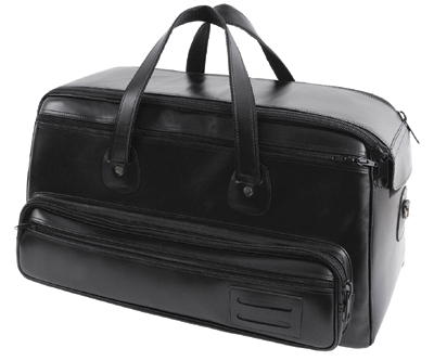 7053568_z1 FMB-Bag mit Seitentasche 2 Trompeten Leder, schwarz