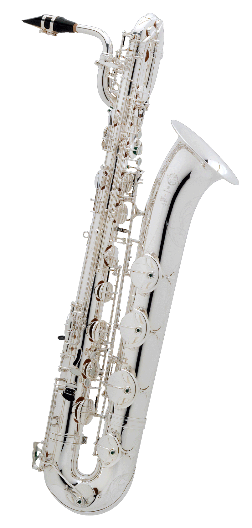SELMER Baritonsaxophon SA-80 II, versilbert