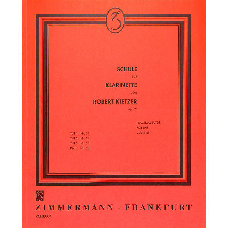 Kietzer: Klarinettenschule Bd. I