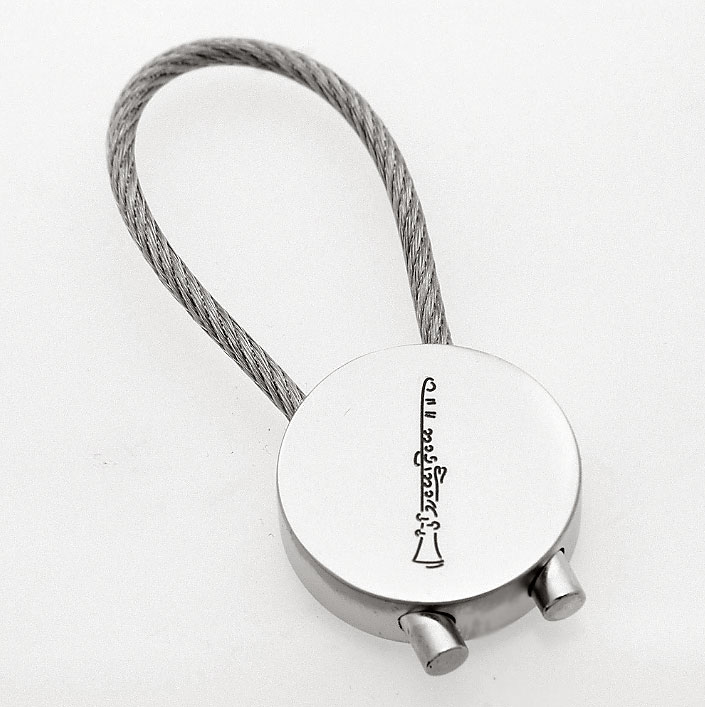 Art-of-Music-Klarinette-Schluesselanhaenger-rund Art of Music-Klarinette-Schlüsselanhänger rund