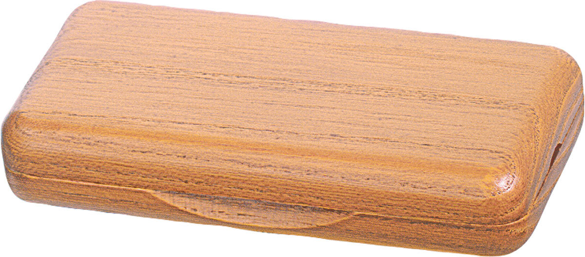 aS-Blattetui Samt gef. Oboe, 3 Rohre, natur