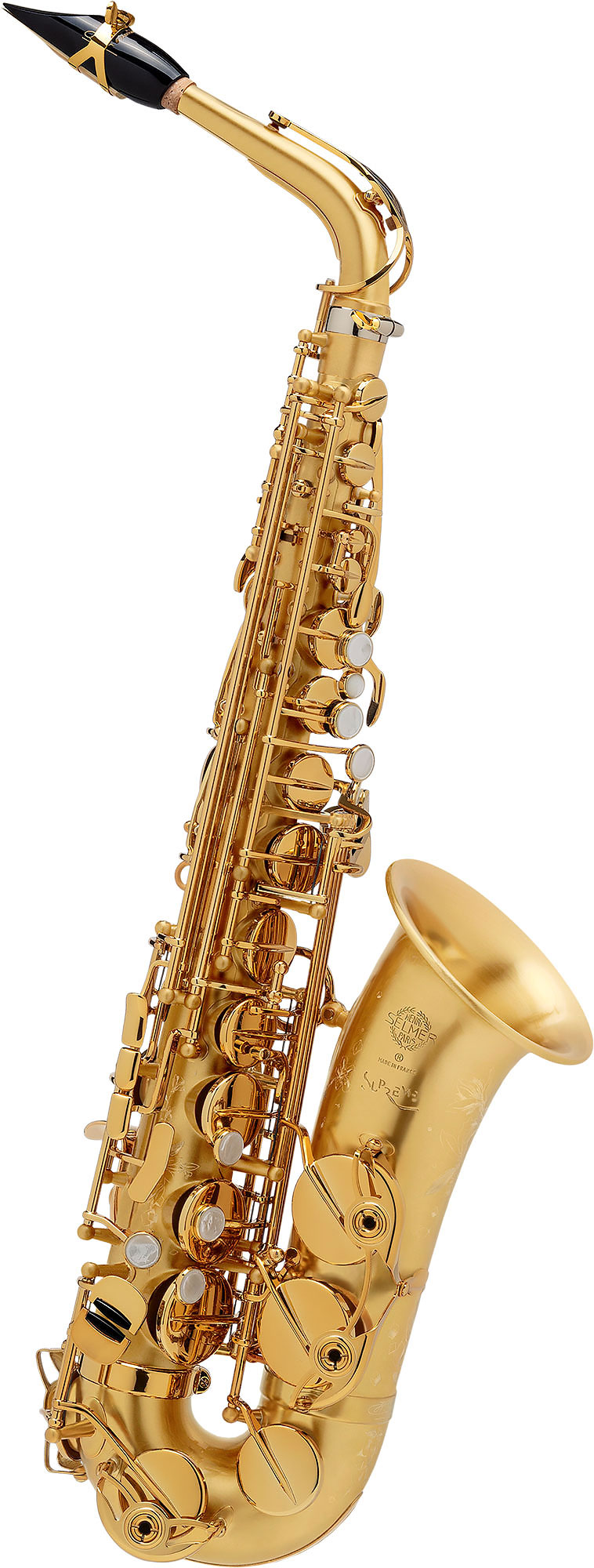 SELMER-Altsaxophon-SUPREME-matt-gebuerstet-mit-Gravur SELMER Altsaxophon SUPREME matt gebürstet mit Gravur