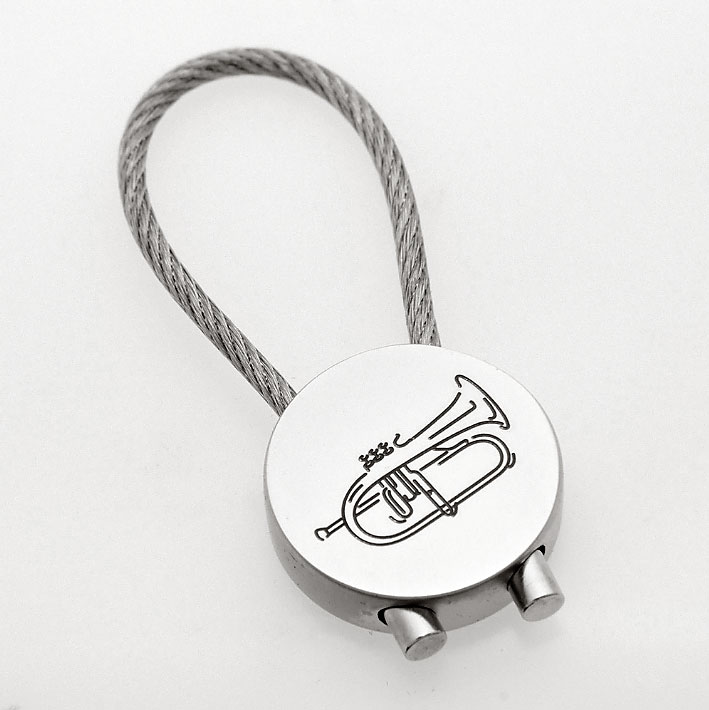 Art-of-Music-Fluegelhorn-Schluesselanhaenger-rund Art of Music-Flügelhorn-Schlüsselanhänger rund