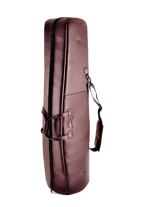 GLENN CRONKHITE F- Contrabassposaunen Bag TBN CON, Leder chocolate brown