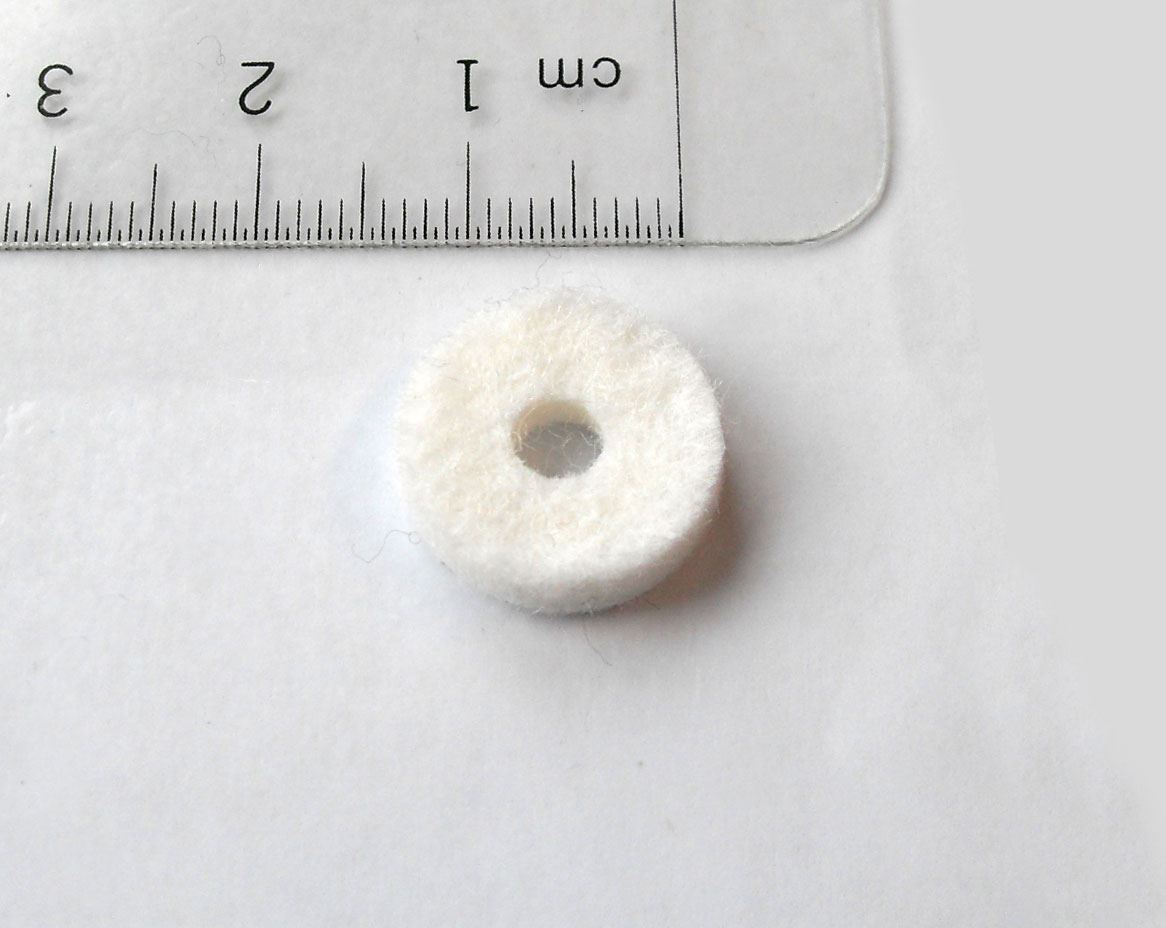 Filzring 14 X 3 mm, weiß