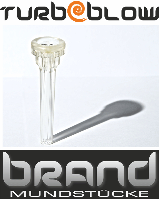 BRAND-Trompetenmundstück Jazz, transparent
