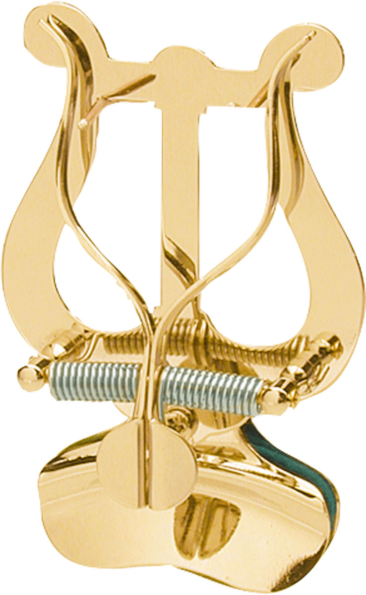 Marschgabel Trompete Lyra medium 2 Drücker Messing