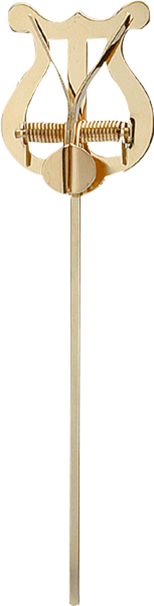 Marschgabel Lyra klein 2 Drücker Messing