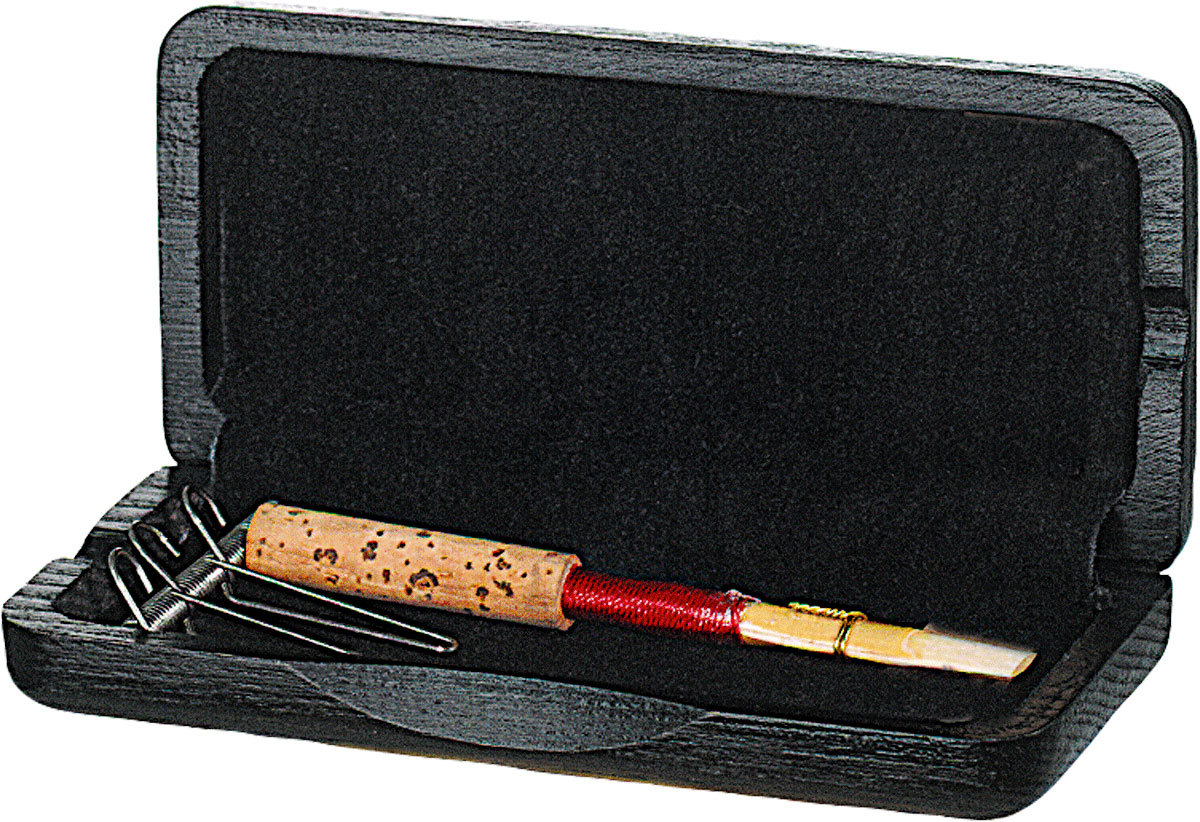 aS-Blattetui-Samt-gef-Oboe-3-Rohre-schwarz_2 aS-Blattetui Samt gef. Oboe, 3 Rohre, schwarz