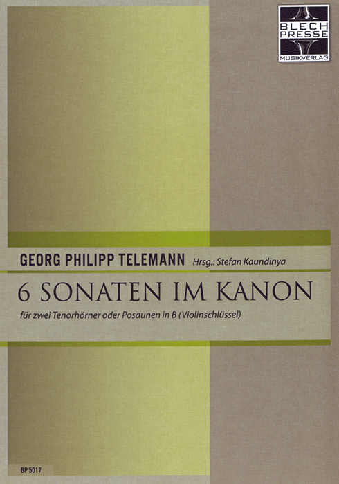 Telemann: 6 Sonaten im Kanan (Violinschlüssel)