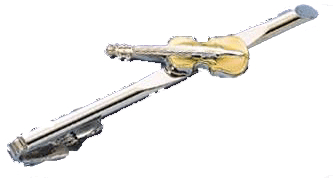 8150294_z1 Art of Music-Krawattenhalter, Geige klein