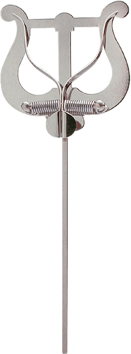 Marschgabel Lyra groß 2 Drücker vernickelt Länge: 25 cm