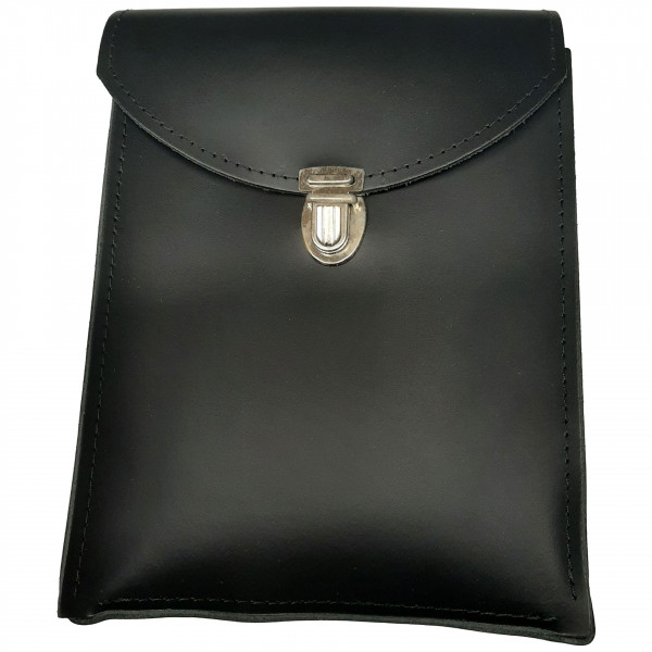 BOLD Marschnotentasche Leder, schwarz