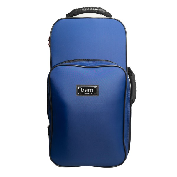 BAM-Backpackcase - Trekking - for 1 piston-valved trumpet, marine blue