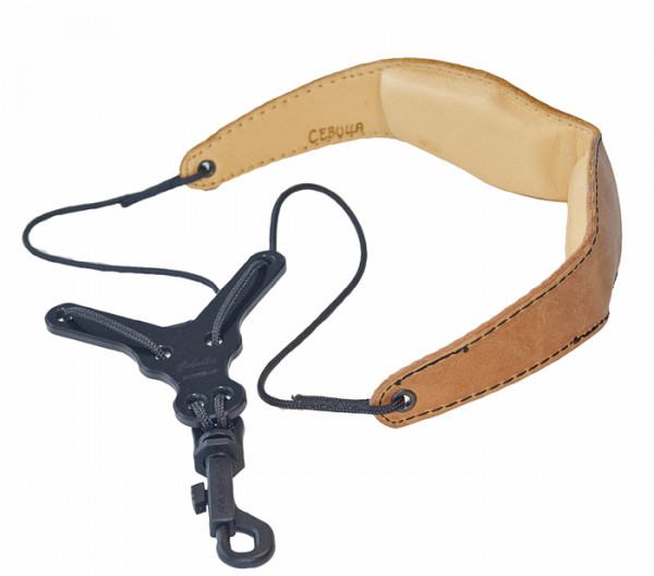 CEBULLA-Saxophone strap -M-DELUXE, wide adjuster and fibre hook