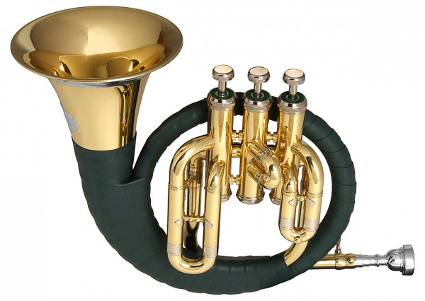 K&H-Fürst Pless Horn 1305a Leder, lack.