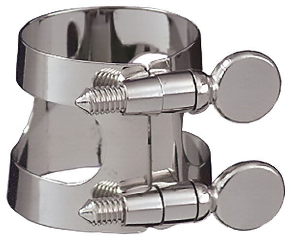 ZINNER-ligature for clarinet, nickel-plated