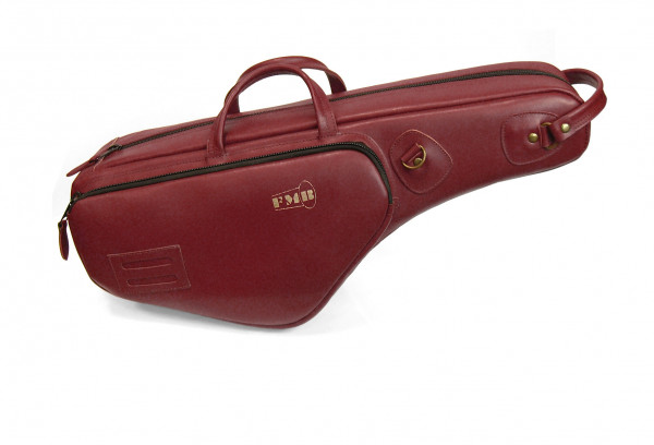FMB bag alto Saxophone leather, bordeaux