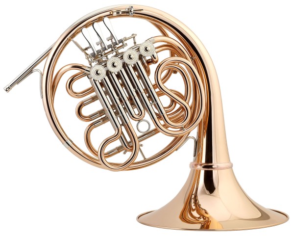 LIDL- Bb/F-FRENCH-HORN LHR 880LGD -PHILHARMONIC-, gold-brass, removable bell