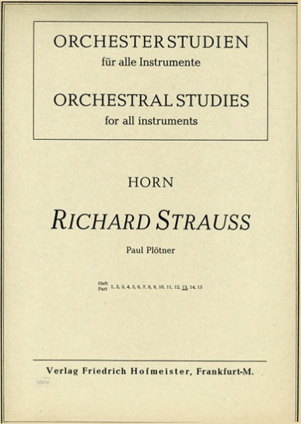 Orchesterstudien: Horn - Strauß H.13