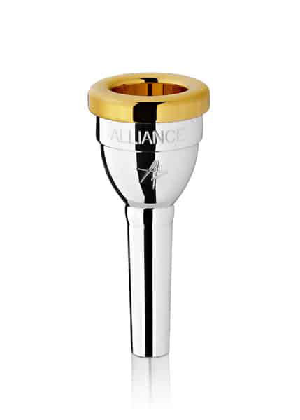 ALLIANCE - Tenorhornmouthpiece 4a Standard, goldpl. rim